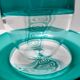 Postmodern Teal and Transparent Murano Glass Plate by La Murrina, Italy