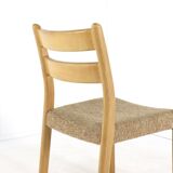 Lot de 6 chaises en chêne EMC Mobler 'Lem' - design danois - chêne
