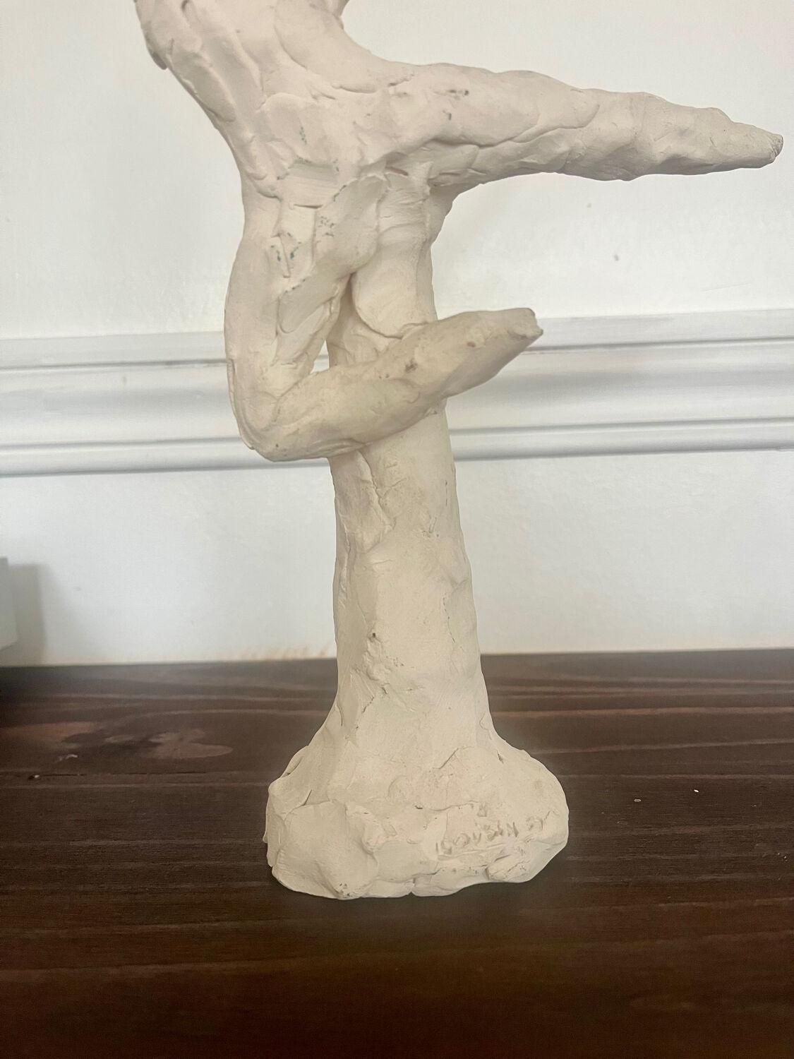 Chamotte terracotta sculpture "Classical Dancer"