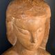 Art Deco Expressionist Sculpture "Nude Female Bust" unique piece 1940