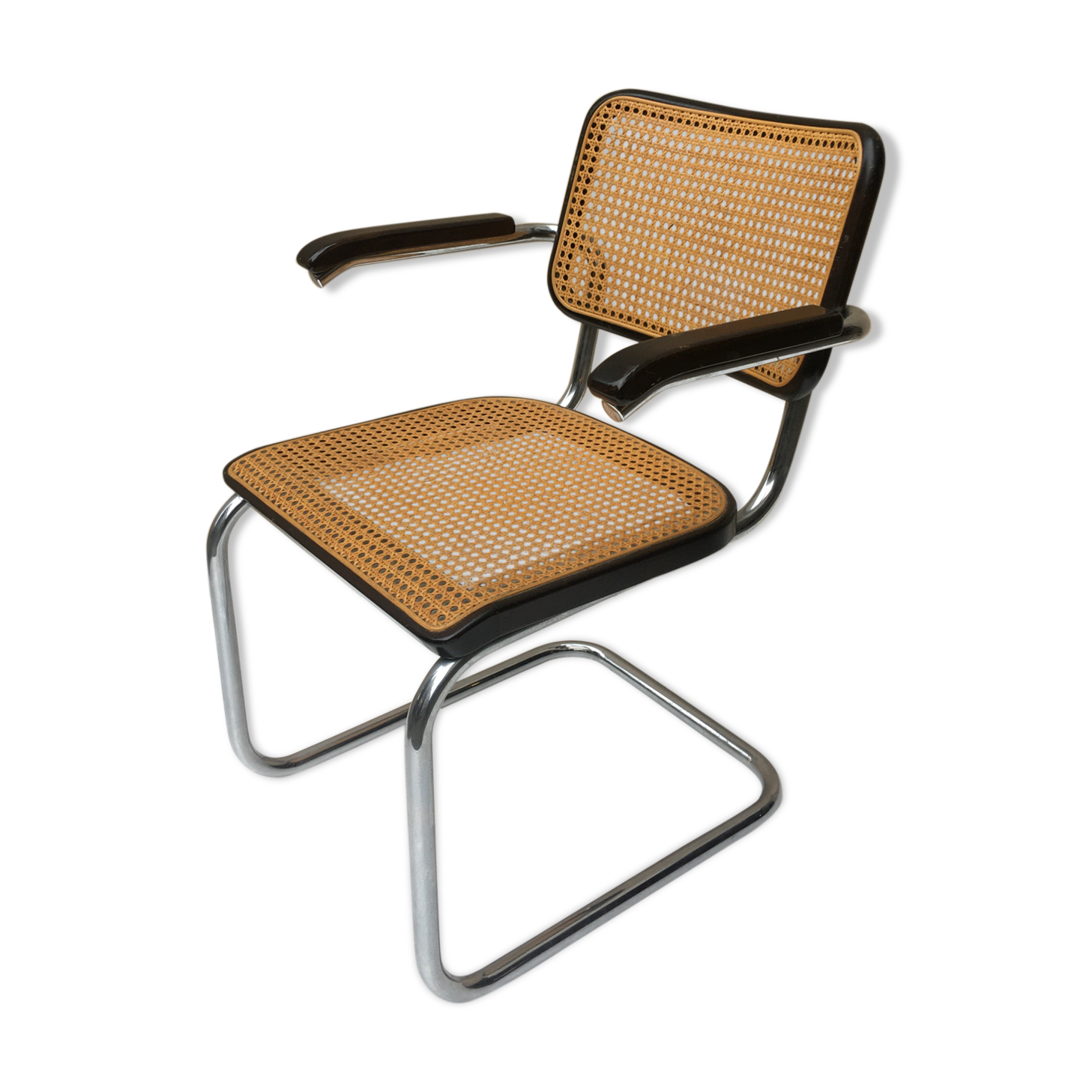 Marcel Breuer's walnut S64 armchair for Thonet