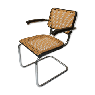 Marcel Breuer's walnut S64 armchair for Thonet