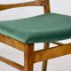 Chaise à manger verte vintage années 1970