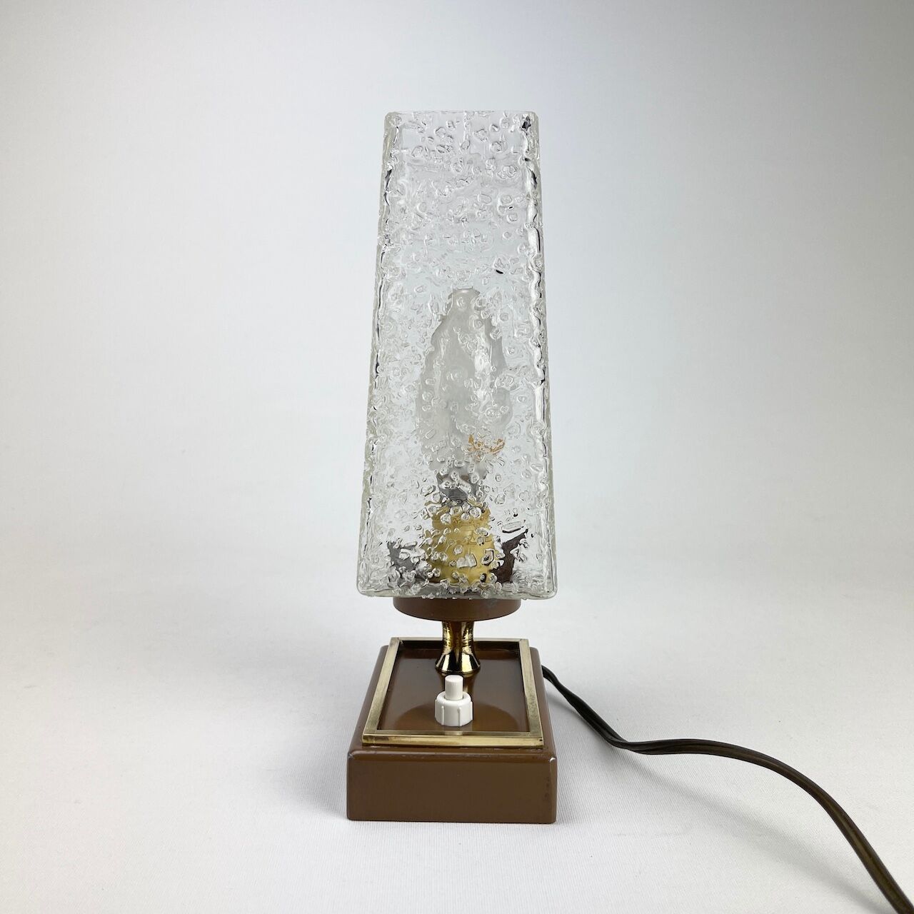 Lamp night light granite glass 70s
