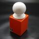Pots Spagnolo pour Sicart 2 orange et blanc 1970s