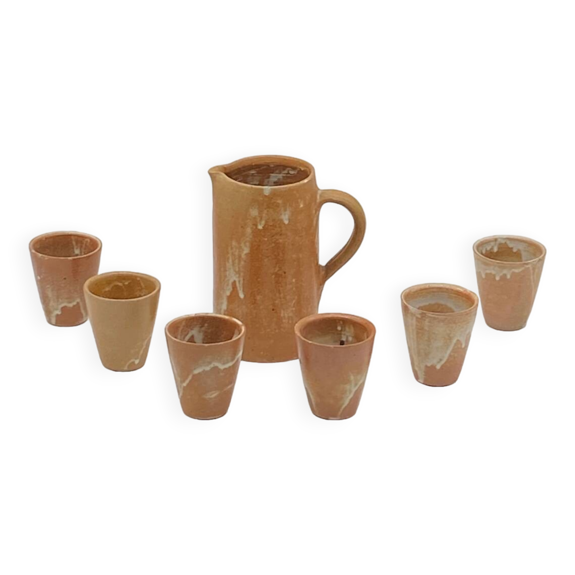 Service à orangeade grès vintage ,