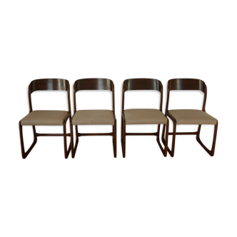 Set of 4 chairs sled Baumann