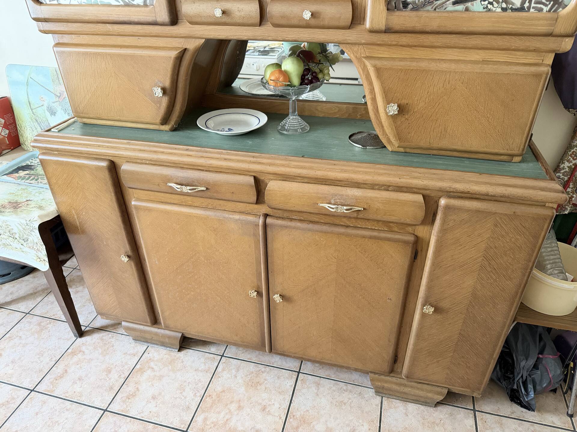 Rustic oak sideboard buffet Mado - Art Deco / Regio style