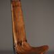 Chaise d'appoint en fer et cuir par Sido et François Thévenin, années 1980