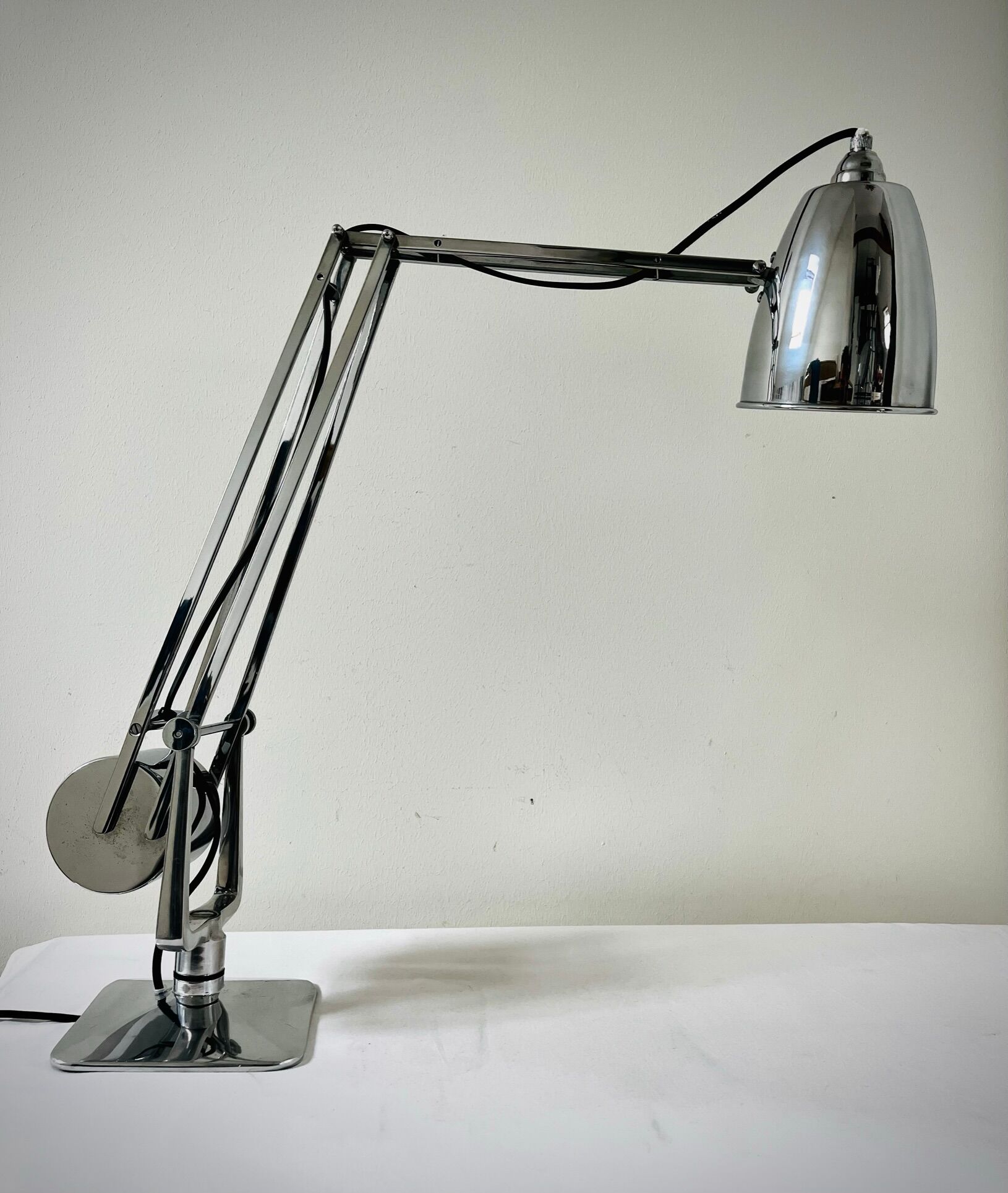 Chrome Giso Gispen "Rooney" desk lamp / Anglepoise