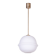 Mid-Century Modern Pendant Light in Brass and Opaline Glass from Kamenický Šenov, 1960s
