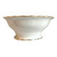 ULIM salad bowl in white and gold Limoges porcelain
