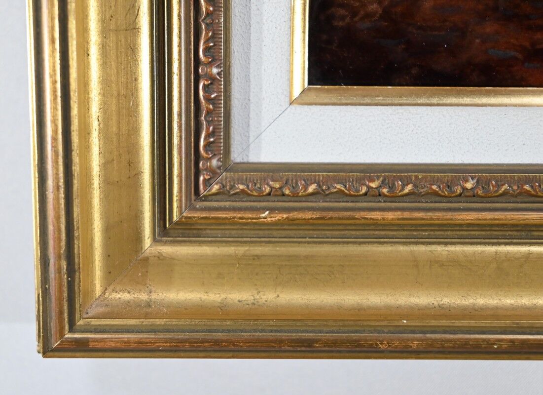 Painting Enamelled after C.Jalabert, signed R.Bonhomme – 1950