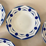 6 assiettes creuses Digoin Sarreguemines - Collection Ciboulette