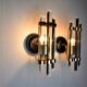 Pair of Venini wall lamps in talie glass 1970