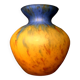 Small glass paste vase with marmorean patterns