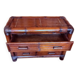 Bamboo chest of drawers