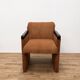 Paire de fauteuils bridge années 80 retapissés