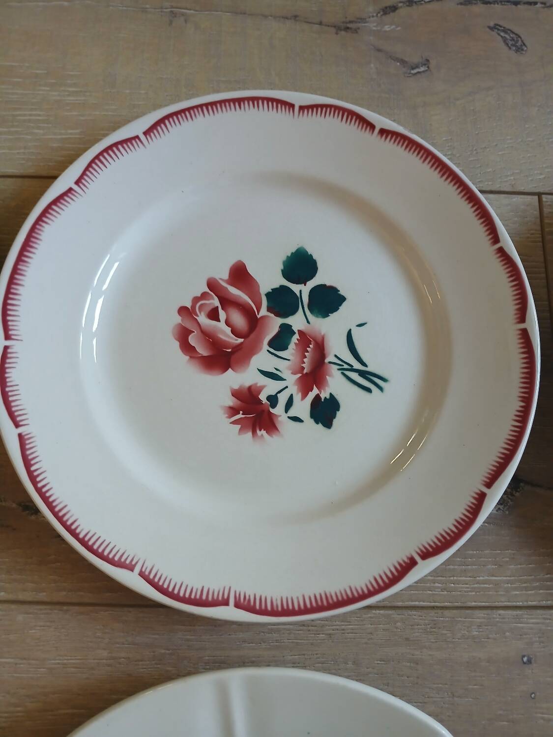 10 assiettes plates anciennes dépareillées