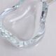 Empty crystal pear pocket ashtray