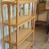 Rattan bookcase