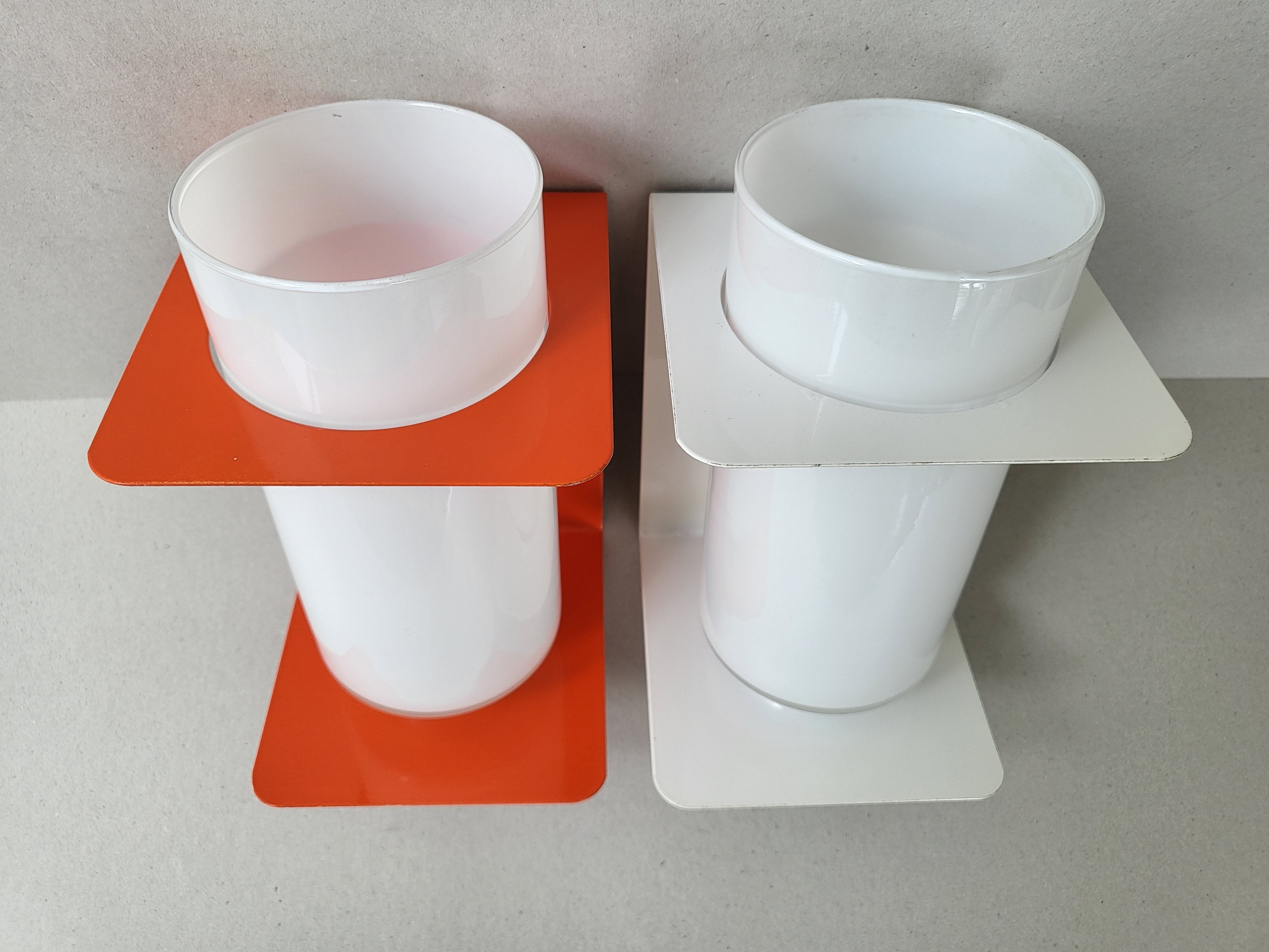 Pair of vintage wall lamps 1960 space age