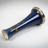 Vase soliflore en porcelaine et argent 1er titre - Paul Millet Début XXème