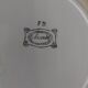 Pair of flat earthenware plates, ironstone, FD, Aunis decor