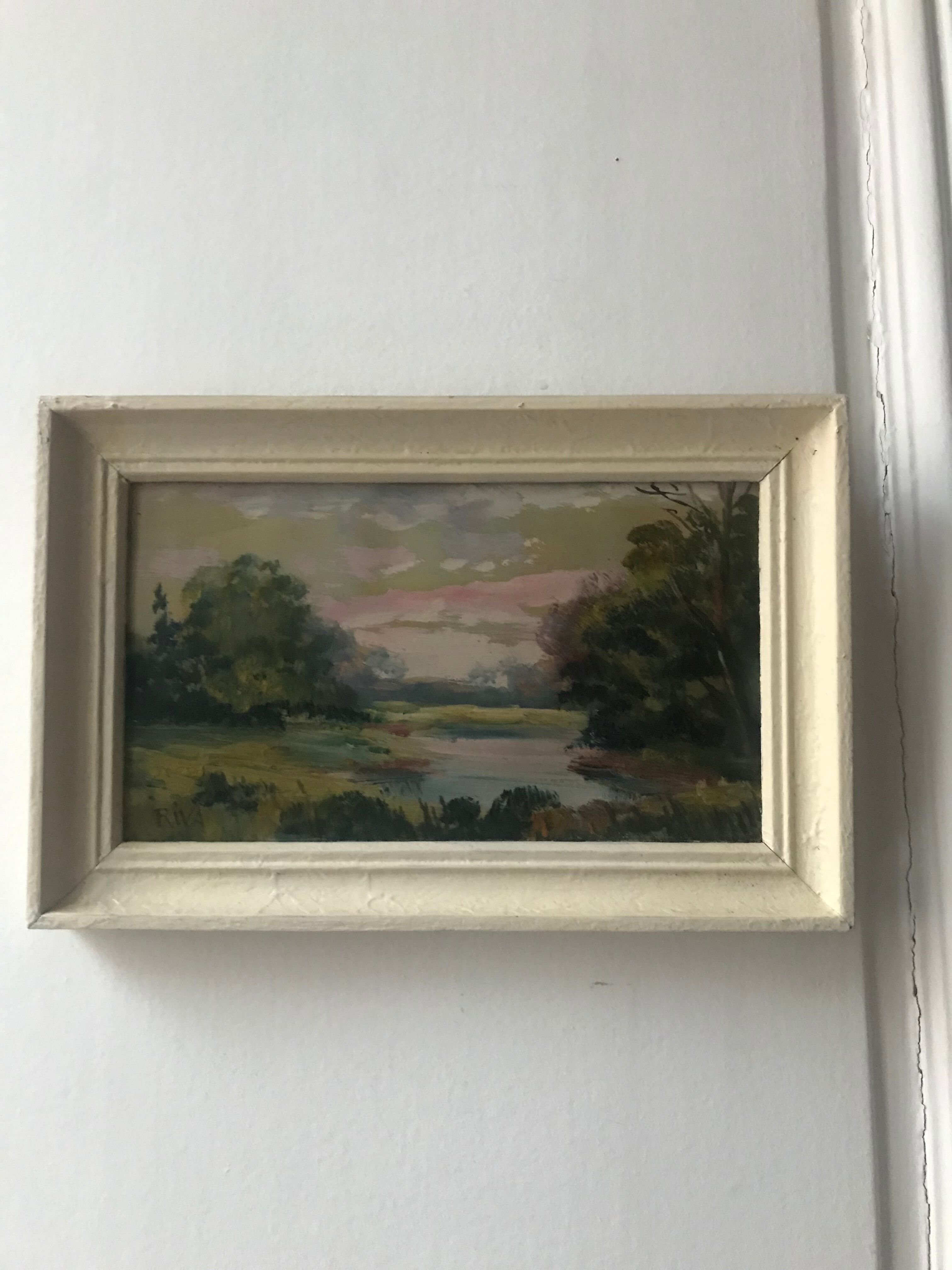 Ancient landscape oil