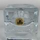 Juhava "ice cube" glass candlestick, vintage