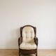 Vintage retro armchair in rattan and wicker