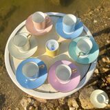 Raynaud et Co multicolor coffee cup set