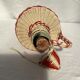 Dame jeanne bonbonne en plastique blanche et rouge dimension : hauteur -25 cm-