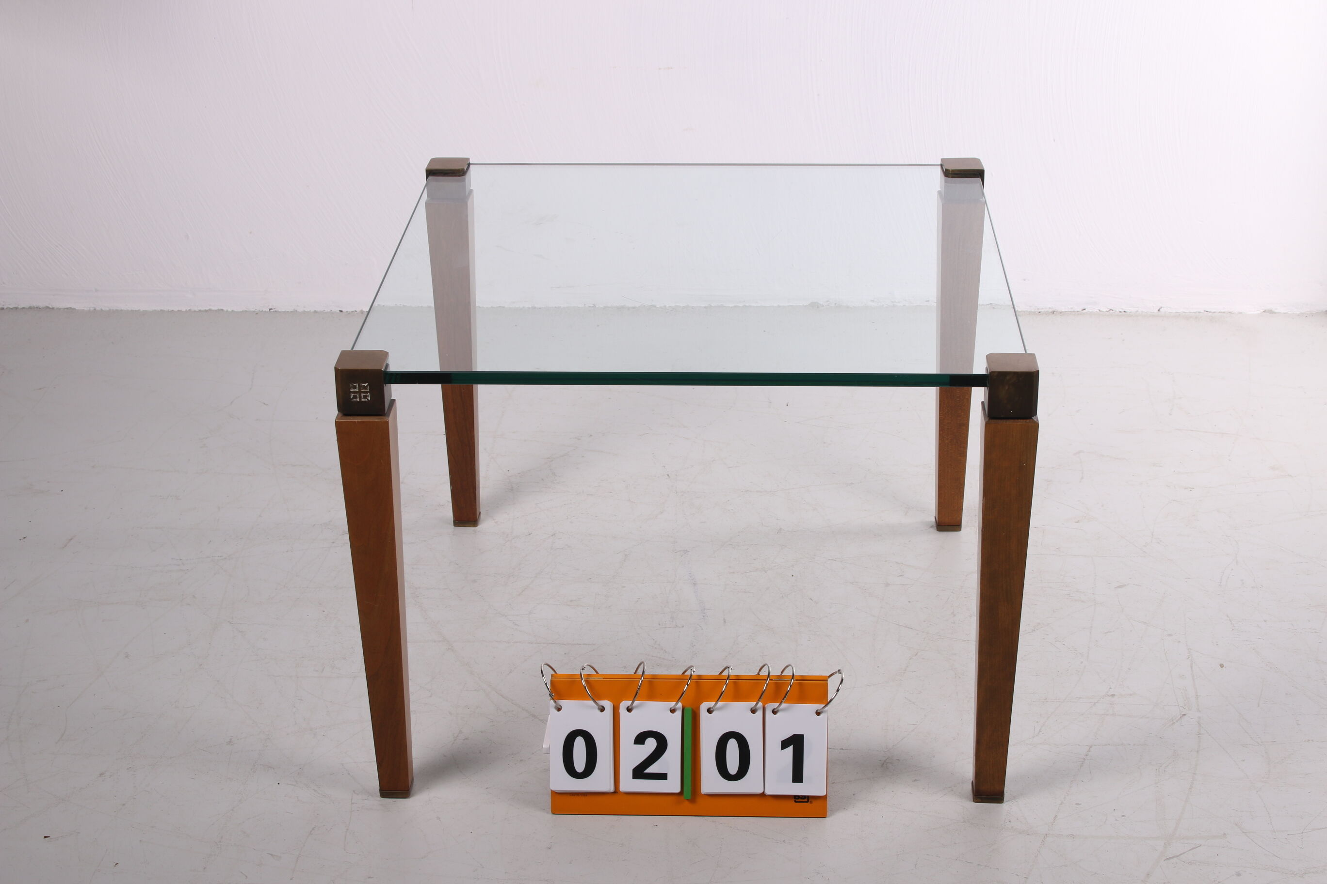 Peter Ghyczy salon table with wooden legs Model T 56/2