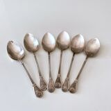 6 Mocha spoons France, small spoons, espresso spoons