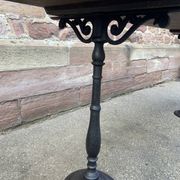 Café table bistro vintage brasserie 1890-1910 cast iron & fir