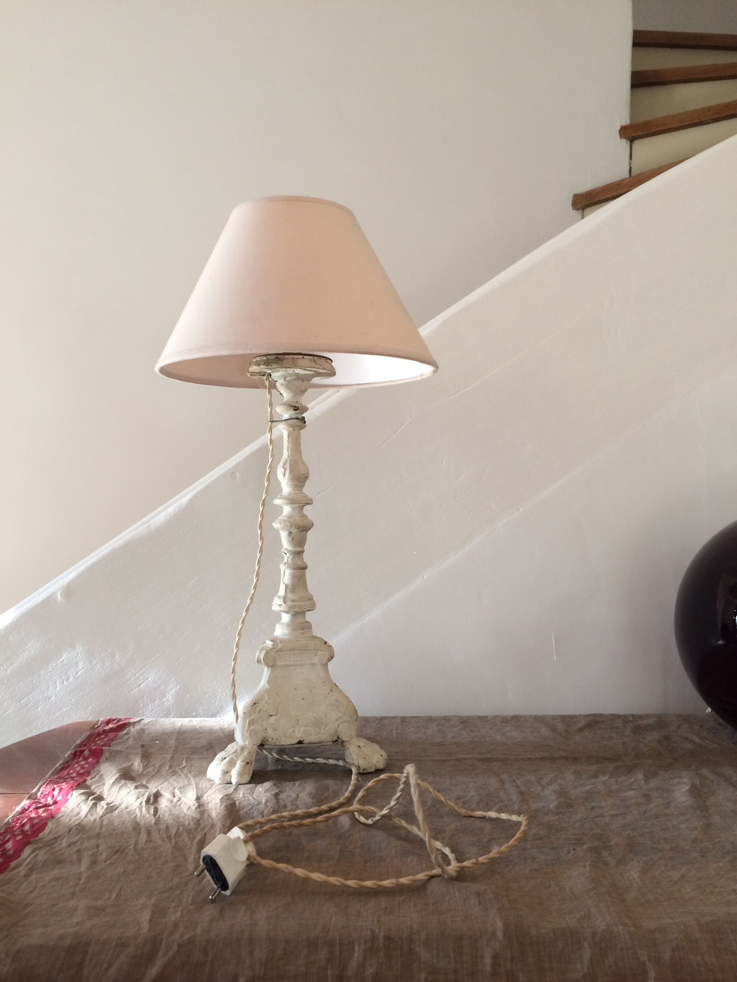 Lampe patinée