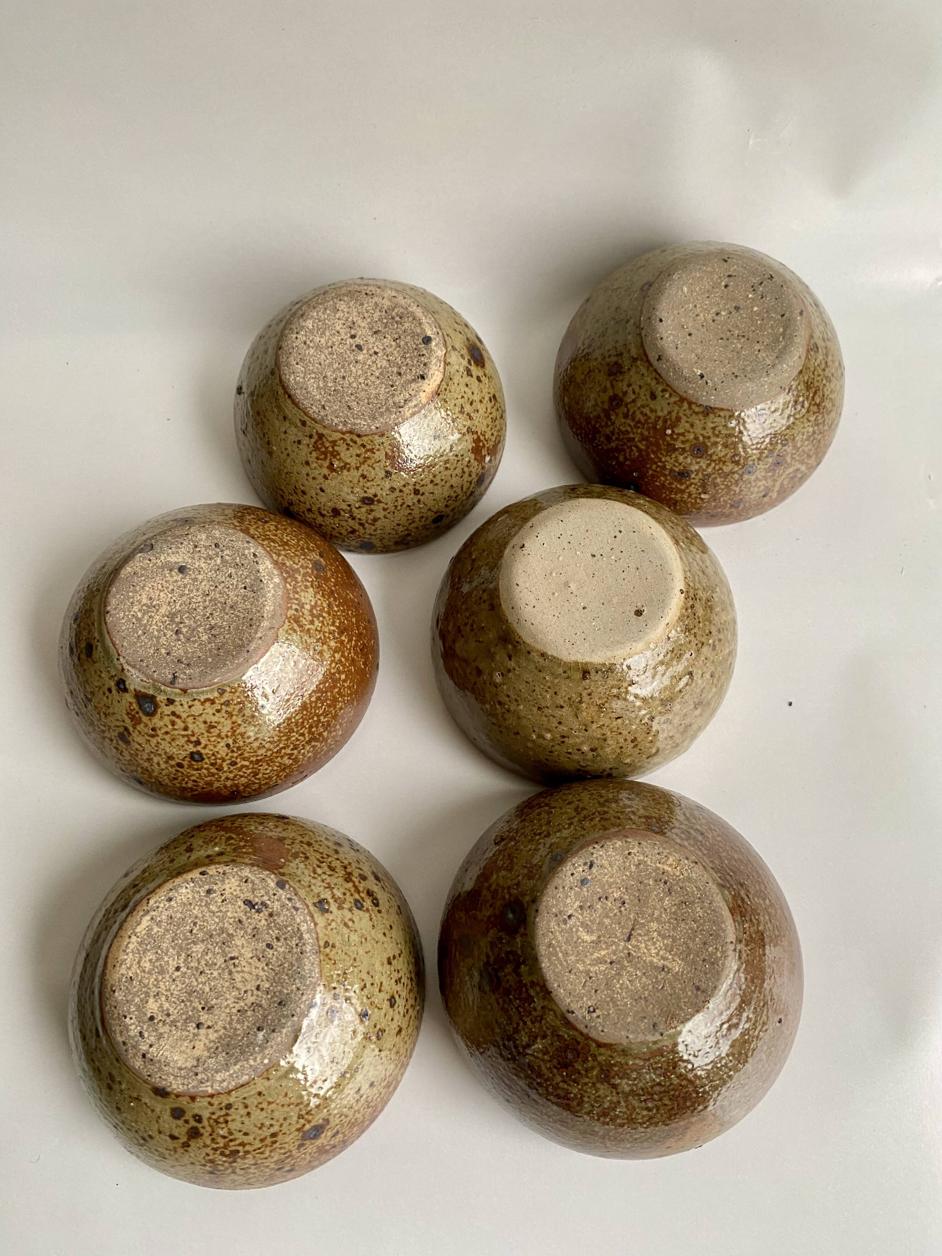 Plat & 6 bols Fernand Baudat 1960