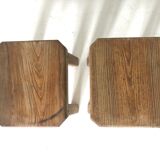 Set of four brutalist stools 1950