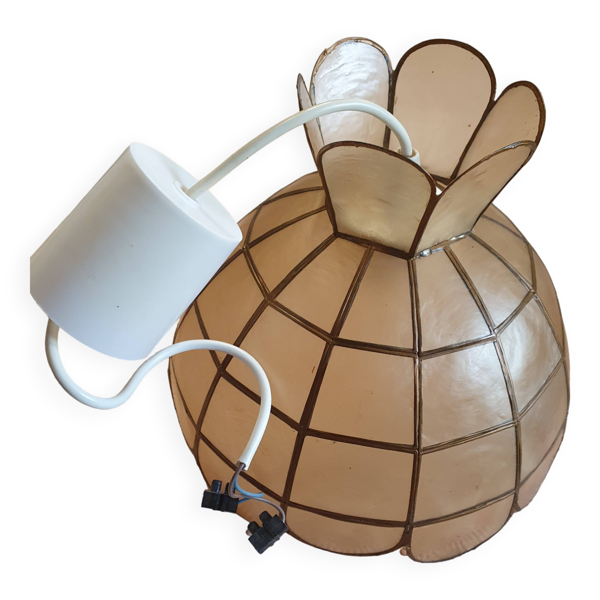 mother-of-pearl and brass suspension