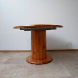 Table à manger hollandaise du milieu du siècle en pin