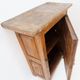 Armoire rustique en bois avec porte à panneau sculpté et ferrures en fer - Espagne, début XIXe siècle