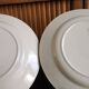 4 flat plates in earthenware, St Amand, Newton service