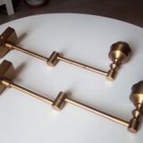 Pair of brass sconces 60/70s