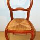 Lot of 6 chairs and table in cherry wood