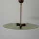 Art Deco ceiling light in green glass, 1940s, Germany