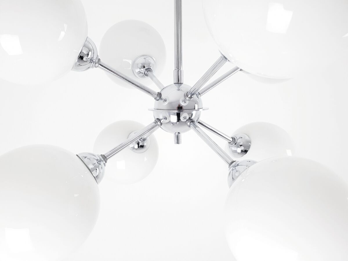 Sputnik chandelier glass and chrome