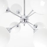 Sputnik chandelier glass and chrome