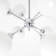 Sputnik chandelier glass and chrome