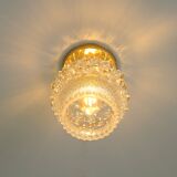 1/3 appliques murales en verre soufflé à la main / éclairage de plafond doré repensé